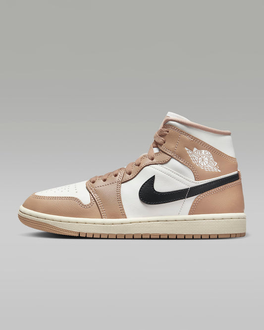 Air Jordan 1 Mid "Sail/Desert/Black"