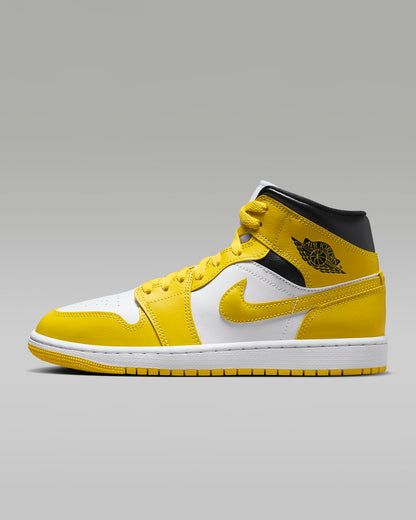 Air Jordan 1 Mid "White/Black/Vivid Sulfur"