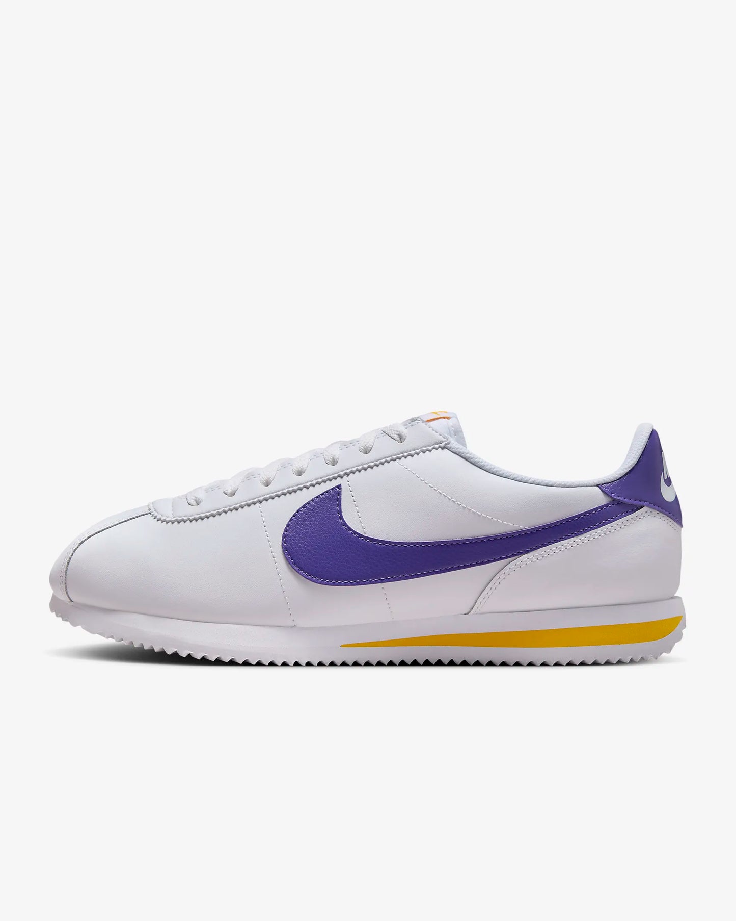 Nike Cortez Leather "White/Varsity Maize/Varsity Purple"