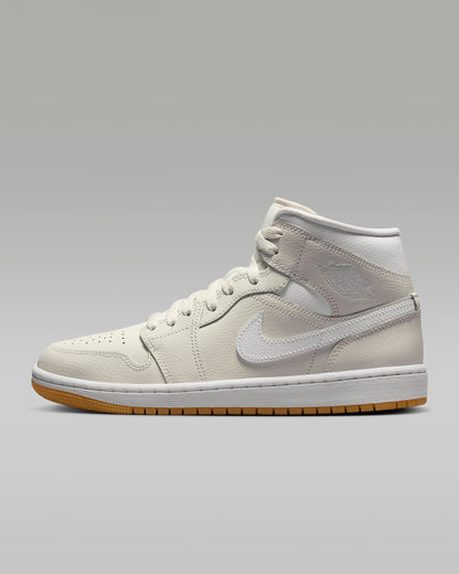 Air Jordan 1 Mid "Phantom/Gum Light Brown/White"