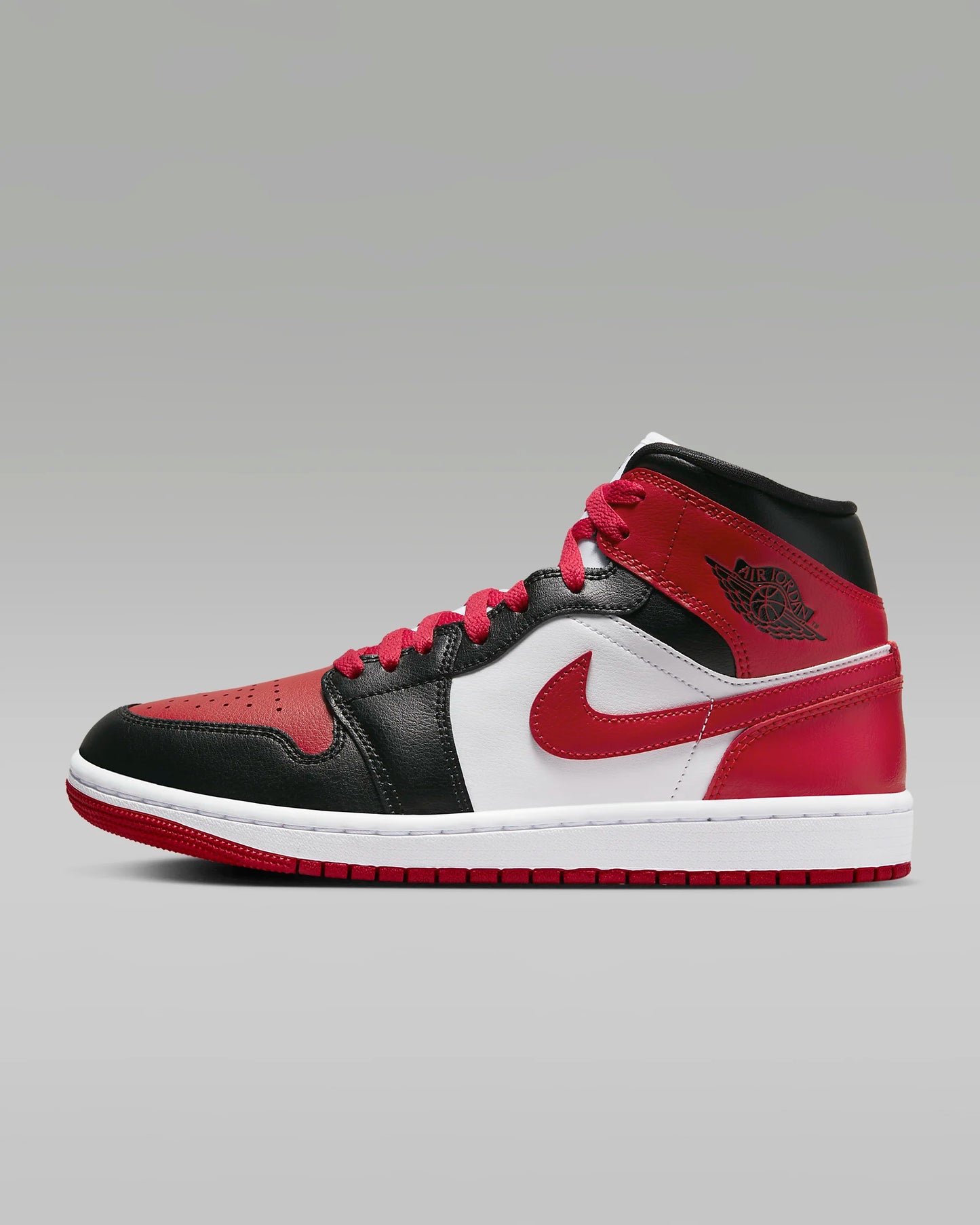 Air Jordan 1 Mid "Black/White/Gym Red"