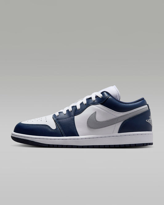 Air Jordan 1 Low "White/Midnight Navy/Wolf Grey"