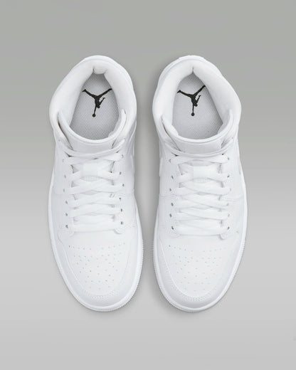 Air Jordan 1 Mid "White/White/White"