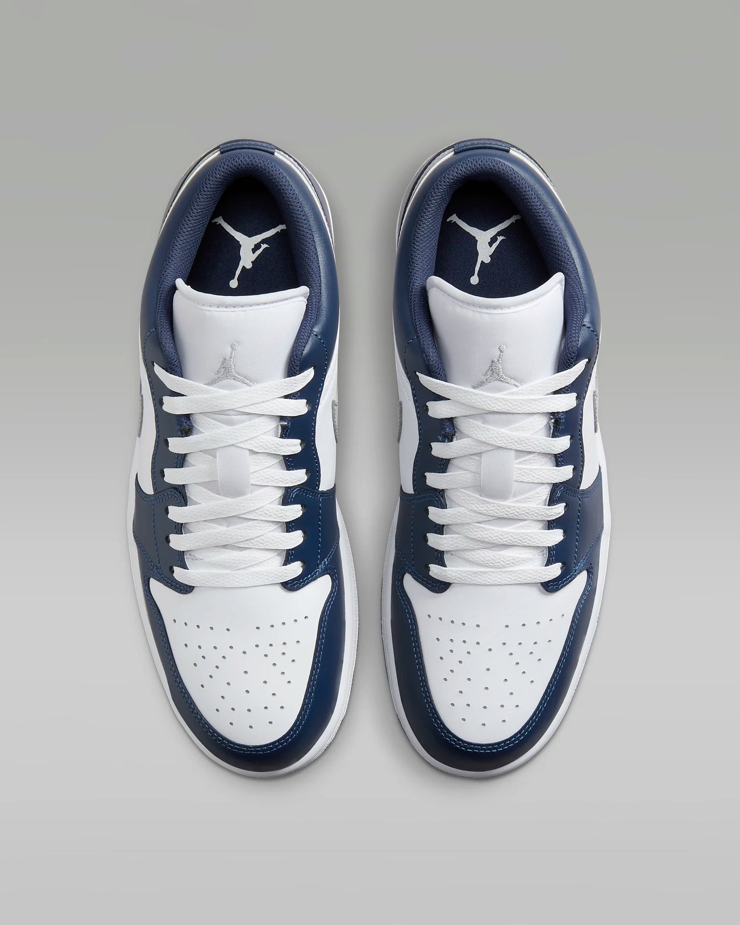 Air Jordan 1 Low "White/Midnight Navy/Wolf Grey"