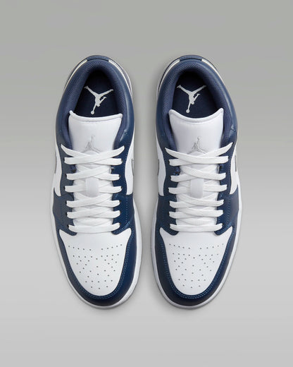 Air Jordan 1 Low "White/Midnight Navy/Wolf Grey"