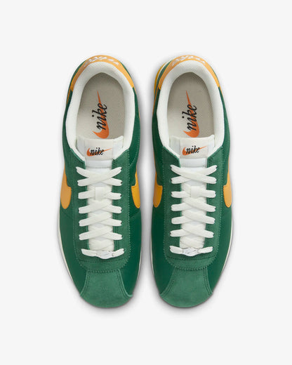 Nike Cortez Textile "Gorge Green/Sail/Alpha Orange/Yellow Ochre"