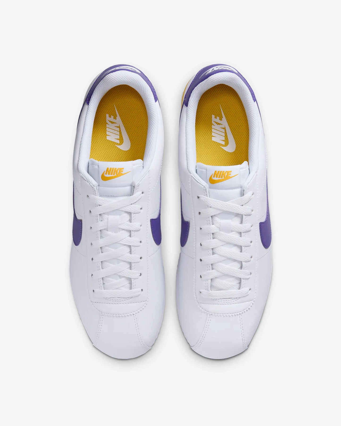 Nike Cortez Leather "White/Varsity Maize/Varsity Purple"