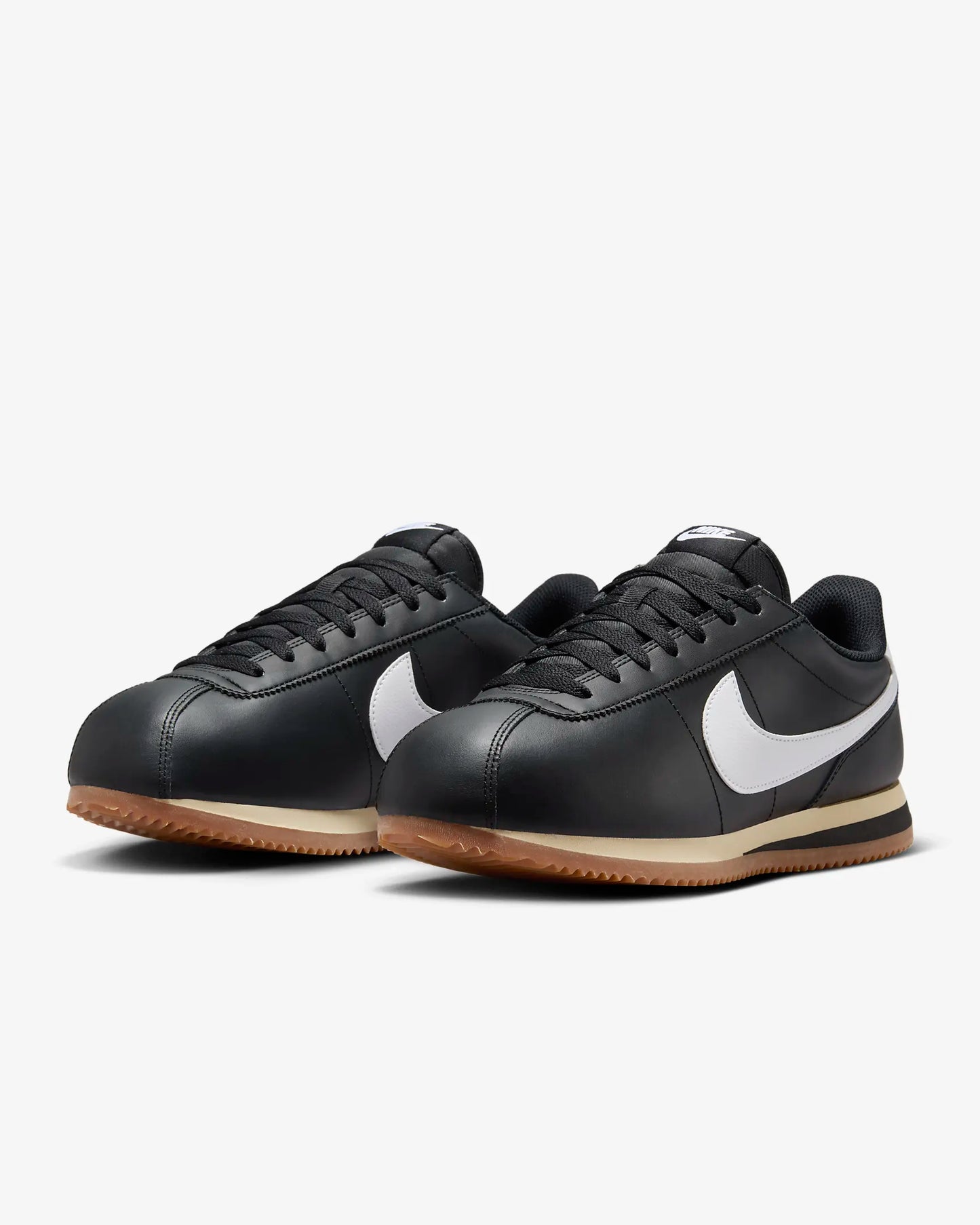 Nike Cortez Leather "Black/Gum Medium Brown/Sesame/White"