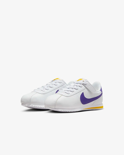 Nike Cortez EasyOn "White/Varsity Maize/Varsity Purple"