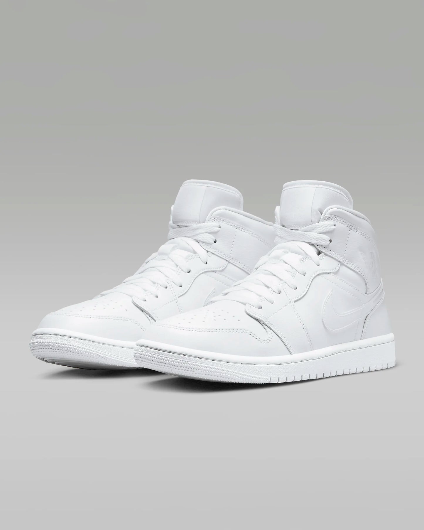 Air Jordan 1 Mid "White/White/White"