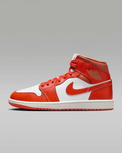 Air Jordan 1 Mid "Summit White/Amber Brown/Cosmic Clay"