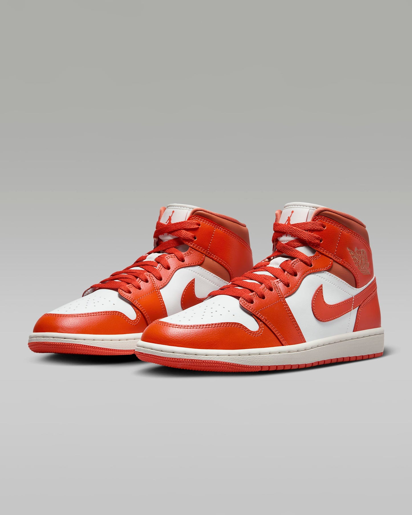 Air Jordan 1 Mid "Summit White/Amber Brown/Cosmic Clay"