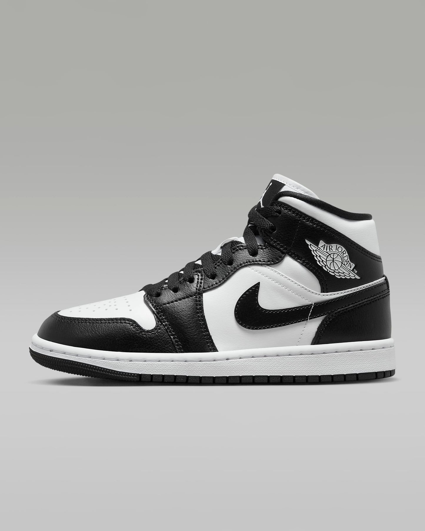 Air Jordan 1 Mid "White/White/Black"