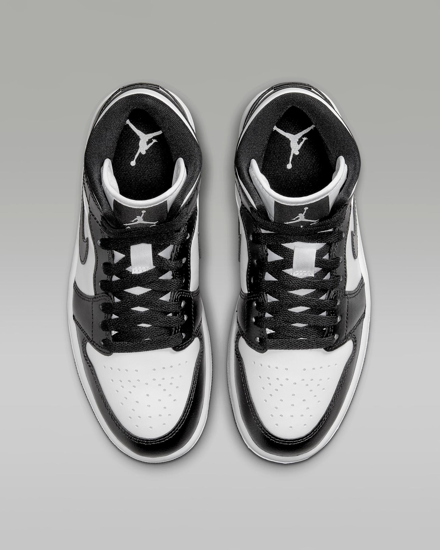 Air Jordan 1 Mid "White/White/Black"