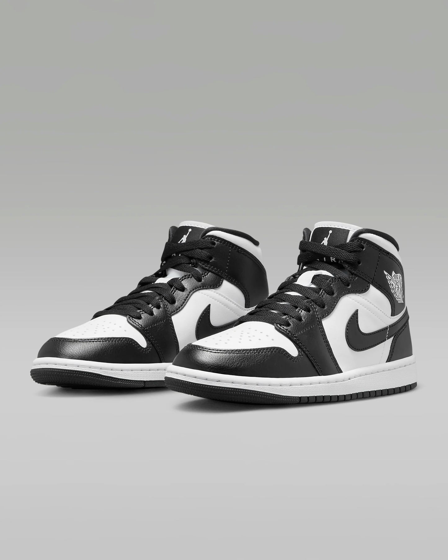 Air Jordan 1 Mid "White/White/Black"