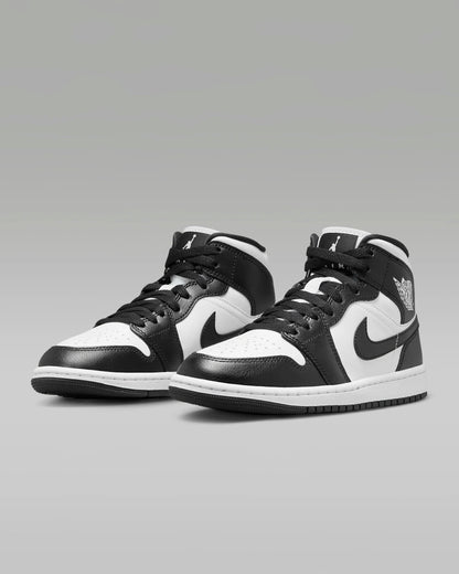 Air Jordan 1 Mid "White/White/Black"