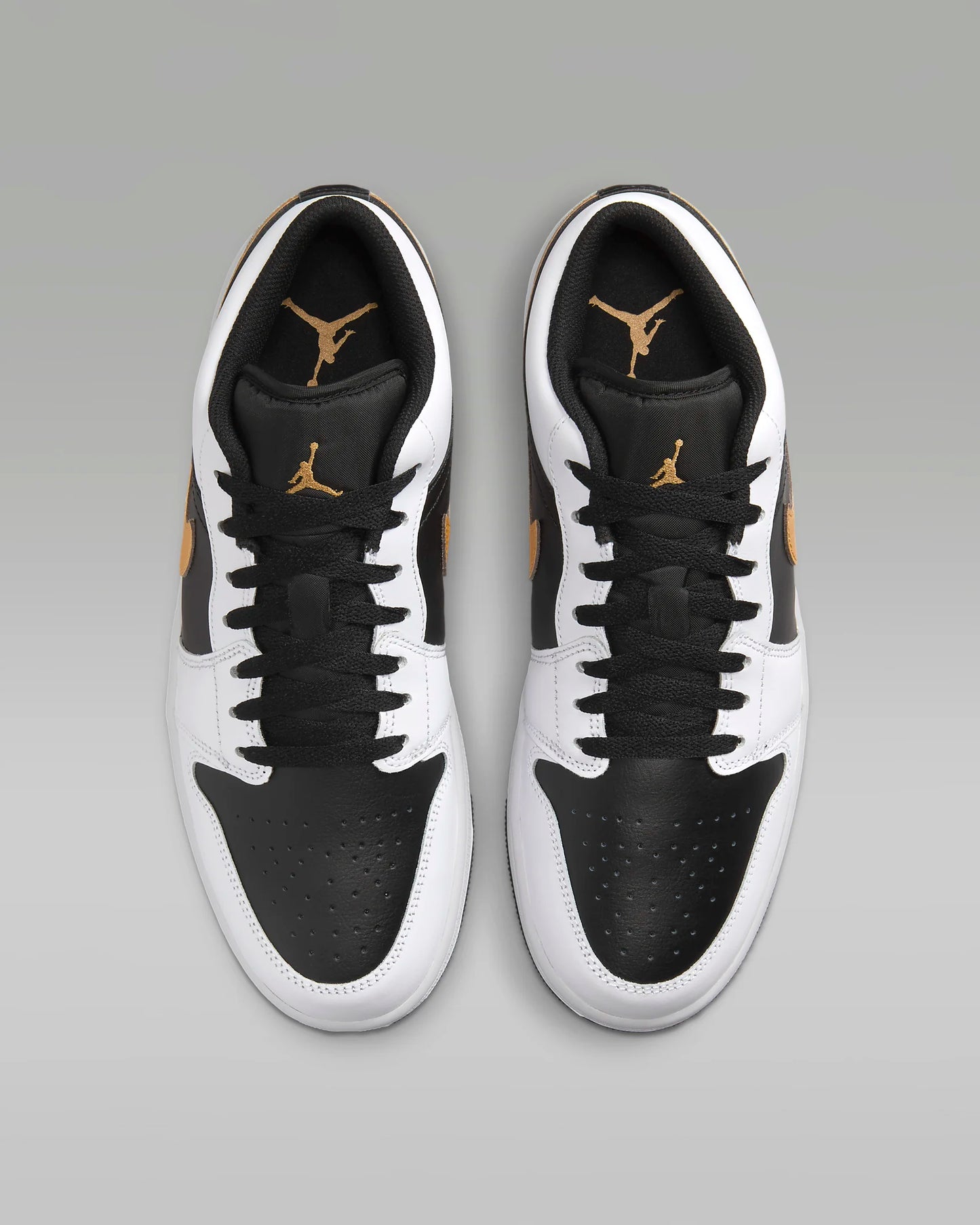 Air Jordan 1 Low "White/Black/Metallic Gold"