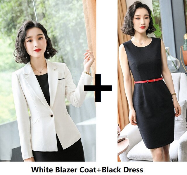 A2 | Elegant Women Business Dress and Jacket Coat