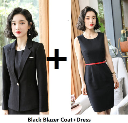 A2 | Elegant Women Business Dress and Jacket Coat