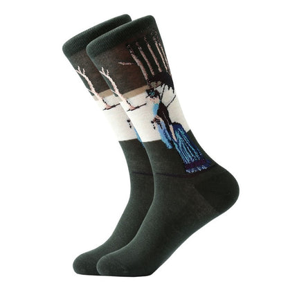 E8 | Van Gogh Retro Oil Painting Socks