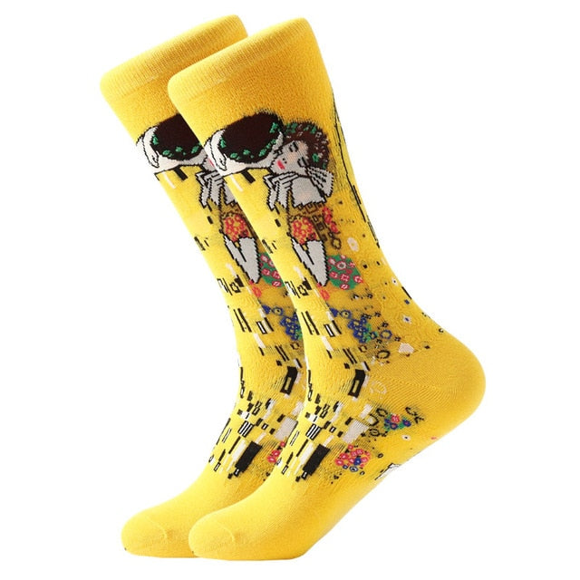 E8 | Van Gogh Retro Oil Painting Socks