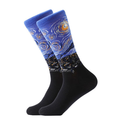 E8 | Van Gogh Retro Oil Painting Socks