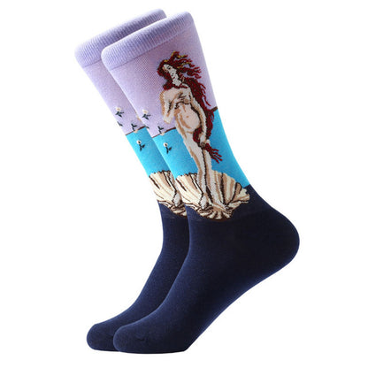 E8 | Van Gogh Retro Oil Painting Socks