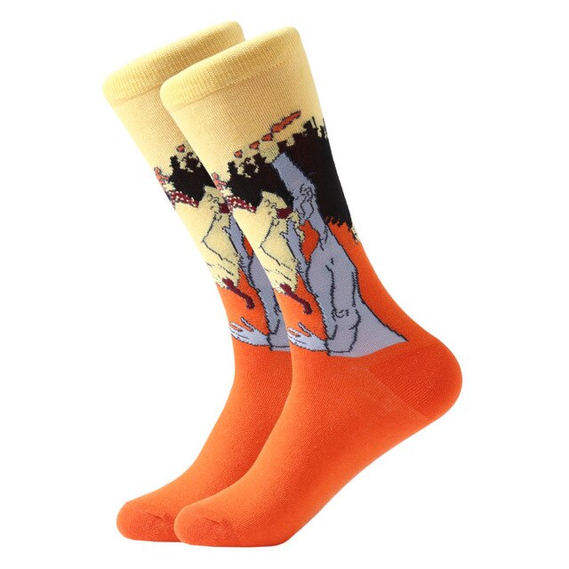 E8 | Van Gogh Retro Oil Painting Socks