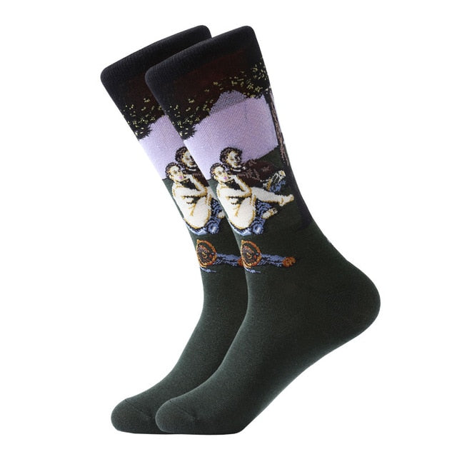 E8 | Van Gogh Retro Oil Painting Socks