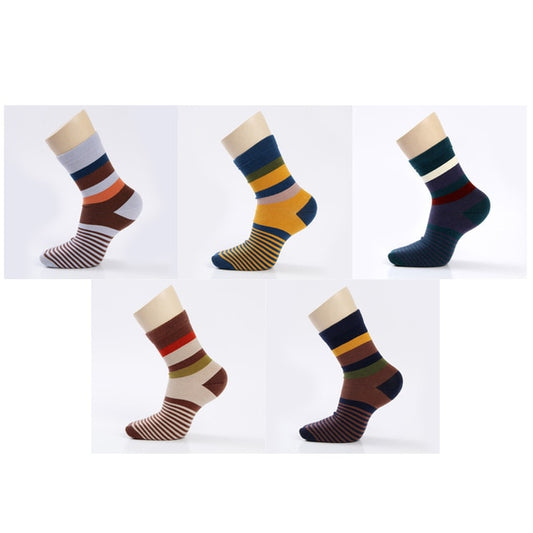 E3 | New Socks 5 Pairs/Lot Combed Cotton