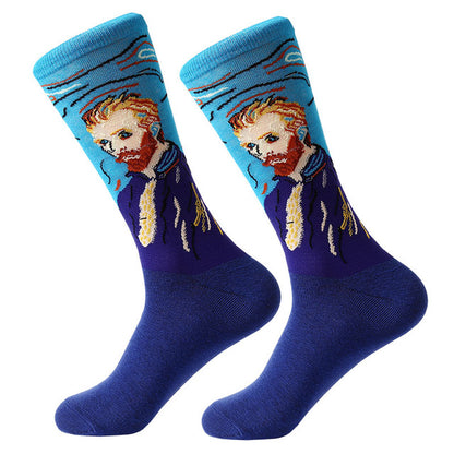 E8 | Van Gogh Retro Oil Painting Socks