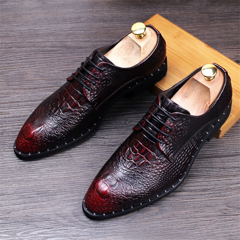 D1 | Luxury Crocodile Leather Shoes